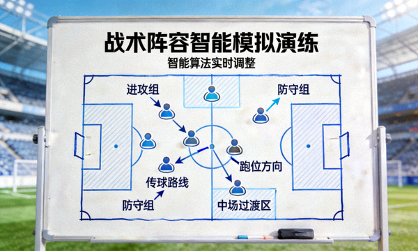 战术阵容智能模拟演练白板图