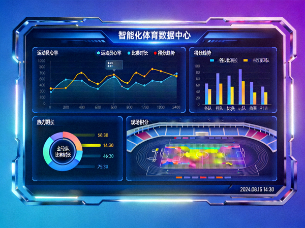 智能化体育数据大屏多维图表展示