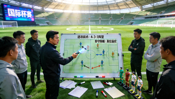 国际杯赛绿茵球场战术推演现场